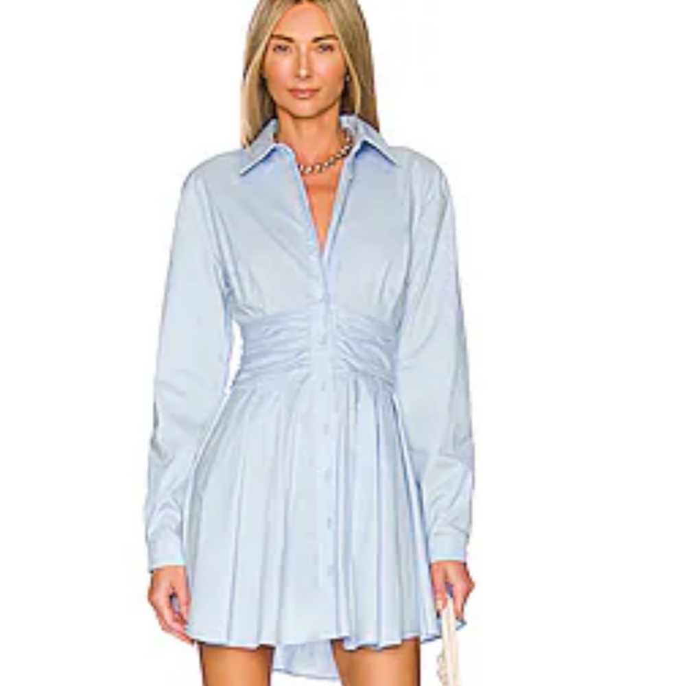 Bardot blue dress